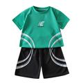Summer Outfits For Teens Girls 2023 Trendy Toddler Children Kids Children S Short Sleeved Running Sportswear Casual For Boys Tshirt Shorts Two Piece Clothes Suit