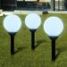 OWSOO Outdoor Garden Solar Lamp Solar Ball Light LED 7.9 3pcs with Ground Spike