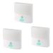 FSLiving Intelligent Sensor Wall Lamp Battery Powered Dusk to Dawn Security Lights Auto On Off Steplessly Dimmable Motion Sensor LED Mass Response Spotlight for Kitchen No Drilling - Set of 3