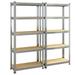 Ashion 5 Tier Storage Racks Shelving Wire Shelf Adjustable Separator With Mounting Accessory For Warehouses Closets Kitchens Garages