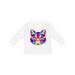 Inktastic Pop Art Cat Boys or Girls Long Sleeve Toddler T-Shirt