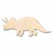 Unfinished Wood Triceratops Shape - Jurassic Park - Dinosaur - Craft - up to 24 DIY 46 / 1/2