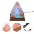 Himalayan Crystal Salt Lamp USB Pyramid LED Mineral Salt Lamp Small Night Light