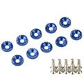 Car Body Decoration Screw | M6 Car Body Modified Gasket Screws | Aluminum Alloy Body Nut Decoration for Bumper License Plate and Cylinder Cover