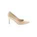 L.K. Bennett Heels: Pumps Stiletto Minimalist Ivory Print Shoes - Women's Size 36.5 - Pointed Toe