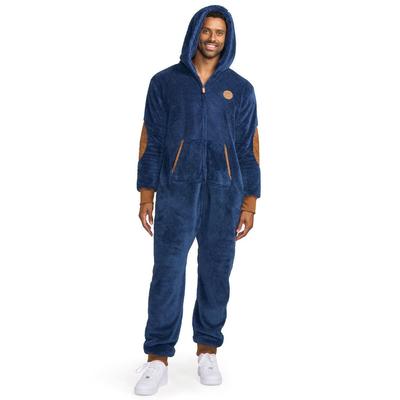 Men's Navy Sherpa Jumpsuit