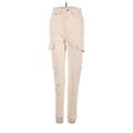 Black Line by Noli Jeans - Mid/Reg Rise Skinny Leg Cargo: Ivory Bottoms - Women's Size Small - Stonewash