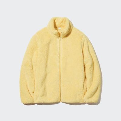 Uniqlo - Fluffy Fleece Zipped Jacket - Yellow - XS
