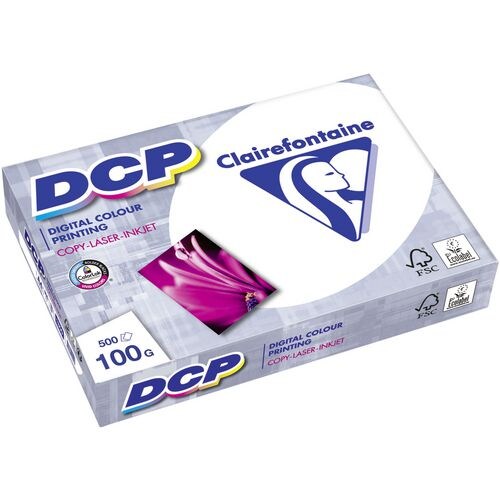 Clairefontaine DCP DIN A4 Druckerpapier Weiß 100 g/m² Glatt 500 Blatt Image