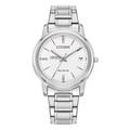 Women's Citizen Watch Silver Oberlin Yeomen Eco-Drive White Dial Stainless Steel
