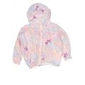 Alphabet Creation Windbreaker Jackets: Pink Jackets & Outerwear - Kids Girl's Size 140