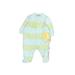 Carter's Short Sleeve Outfit: Blue Color Block Bottoms - Size 3 Month