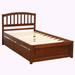 Red Barrel Studio® Brittinay Bed Wood in Brown | 37.5 H x 41.7 W x 79.5 D in | Wayfair ECE6FC387D224D4EB513F2BD8BEABCED