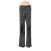 Ronni Nicole Casual Pants - High Rise Flared Leg Boyfriend: Silver Bottoms - Women's Size Small