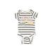 Gerber Organic Short Sleeve Onesie: White Bottoms