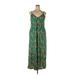 Casual Dress: Green Dresses - Women's Size X-Large