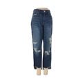Abercrombie & Fitch Jeans - Low Rise Straight Leg Denim: Blue Bottoms - Women's Size 26 - Sandwash