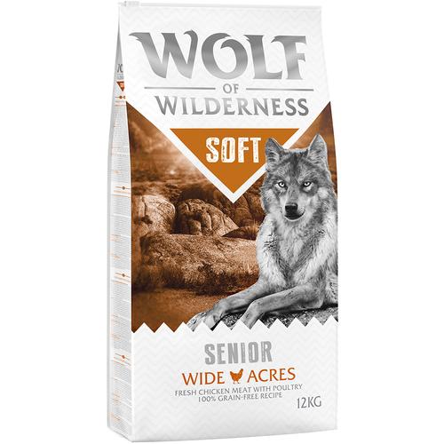 12 kg Wolf of Wilderness SENIOR Wide Acres - Huhn (Soft & Strong)