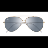 Unisex s aviator Gold Metal Prescription sunglasses - Eyebuydirect s Ray-Ban RBR0101S