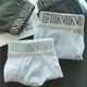 3pcs/lot Men's underwear made of pure cotton Japanese style simple white flat corner pants with