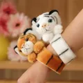Hug Slap Bracelet Animals Assorted Stuffed Animal Plush Slap Bracelets Bulk Tiger Stuffed Plush Kids