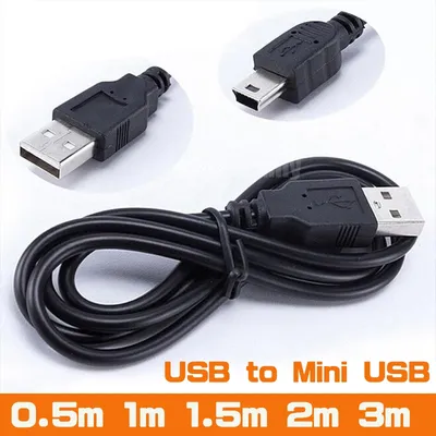 Usb Zu Mini USB Kabel 0 5 M/1M/1 5 M/2M/3 M Mini USB Ladegerät Daten Kabel 480Mbps 5 Pin B Für