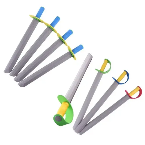 4-teiliges Schaumstoff-Schwert-Schild-Spielzeug-Set für Kinder zum Spielen vorgeben gefälschtes