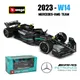 Bburago 1:43 new mercedes-amg team w14 44 # hamilton 63 # russell formel one legierung super