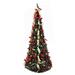 6' Pre-Lit Gold and Red Pre-Decorated Pop-Up Artificial Christmas Tree Clear Lights