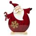 12" Santa with Candy Cane Wooden Christmas Decoration