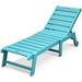 Moasis Outdoor Chaise Lounge Chair Recliner with Adjustable Backrest