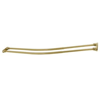Edenscape 60-Inch - 72-Inch Adjustable Double Curved Shower Curtain Rod