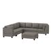 Findon Fabric 7 Seater Tufted Sectional Sofa by Christopher Knight Home