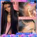 Hairs The Biz Real HD Lace Front Wig Pre Plucked Straight Hair 13x6 HD Transparent Lace Frontal Human Hair Wig Brazilian Hair For Woman 13x4 Frontal Wig Hairs The Bizes 250% Density 34 inches