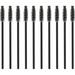 Eyelash Mascara Disposable Makeup Brushes 100pcs Curler Comb Black Eyebrow Lash Handle Disposable Tm- Eyelash Nylon Bristles Brushes Disposable Eyelash Brush Lash Cleaning Brush