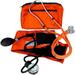 Dixie EMS Manual Blood Pressure Cuff Sphygmomanometer & Medical Stethoscope Kit - Orange