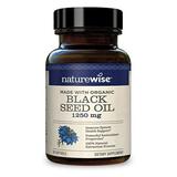 NatureWise Black Seed Oil - 1250mg Per Serving 100% Natural Extraction Pure with No Additives Super Antioxidant Formula for a Healthy Response (1 Month Supply) 60 Count