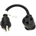 HElectQRIN 885972 Generator adapter cord NEMA L14-30P male to Dryer 14-30R female 1FT