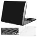 Mosiso Plastic Hard Case with Keyboard Cover with Screen Protector Only for [Previous Generation] MacBook Pro Retina 15 Inch (Model: A1398) No CD-ROM Jet Black