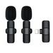 Wireless Lavalier Lapel Microphone - Professional Video Recording Lav Mic For Interview Vlog Livestream & Podcast 2pack