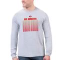 Men's Starter Heather Gray San Francisco 49ers Slogan Long Sleeve T-Shirt