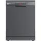 Hoover HF 6E3DFA-80 16 place setting dishwasher with WiFi, full size, 9 programmes, Graphite