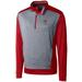 Men's Cutter & Buck Red Texas Tech Raiders Big Tall Replay Half-Zip Jacket