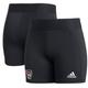 Women's adidas Black NC State Wolfpack Alphaskin Shorts