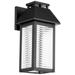 Faulkner 14"H x 7"W 1-Light Outdoor Wall Light in Black