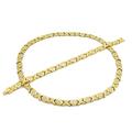 Womens Starburst 11mm XOXO Hugs And Kisses Necklace And Bracelet Set 18/20 inches Multi Color (Gold, Silver, Two Tone, Three Tone)