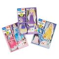 Melissa & Doug Disney Cinderella, Belle, and Rapunzel Magnetic Dress-Up Wooden Dolls Pretend Play Set