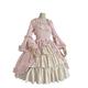 Générique 2023/2024 Fashion Women Vintage Gothic Court Square Colar patchwork Bow Dress Cosplay Costumes For Men Realistic