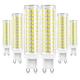 ALASON G9 Led Bulb, 15W G9 Led Bulb Dimmable, Bi-pin Base (Led Bulb G9 Base), Daylight Cold White 6000k, 120W 150W Equivalent Crystal Chandelier, G9 Led Light Fixture, 6 Pack