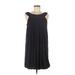 Zara Basic Casual Dress - Shift Scoop Neck Sleeveless: Black Solid Dresses - Women's Size Medium